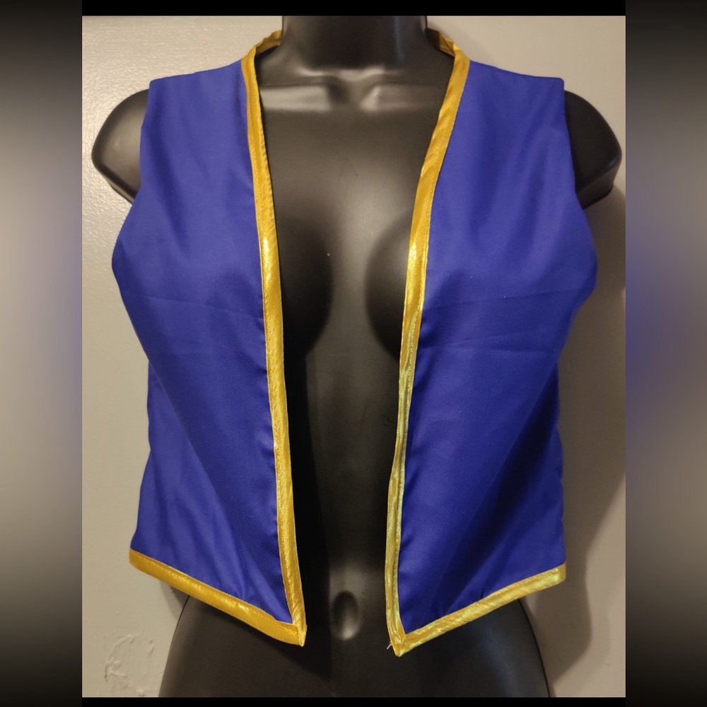 NEW Womens Gold Trimmed Toad Vest